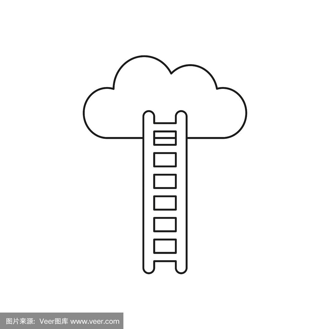 梯子简笔画图片可爱-梯子简笔画图片可爱大全